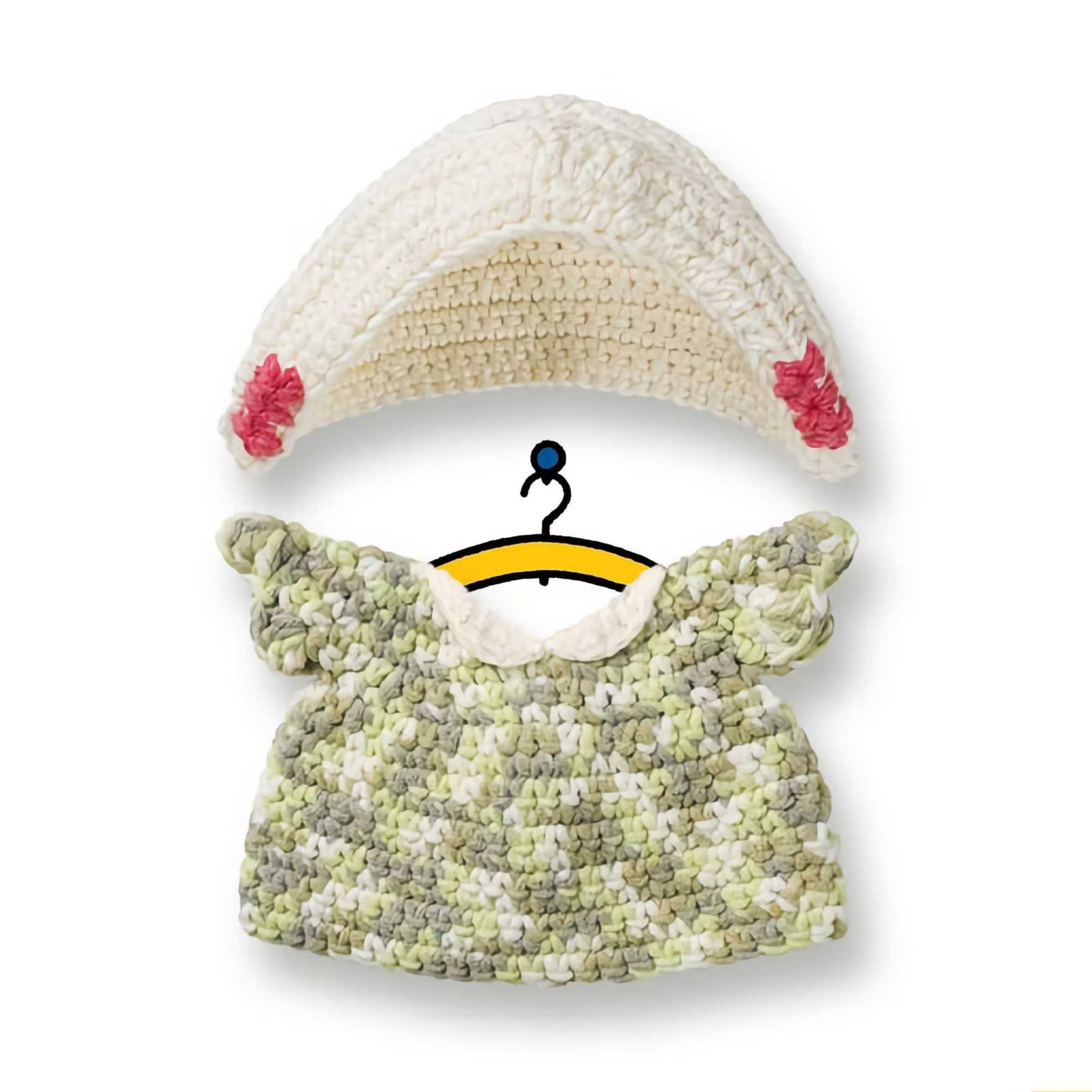 Just Dutch Handmade Crocheted Outfit, Amigurumi "Isabella"