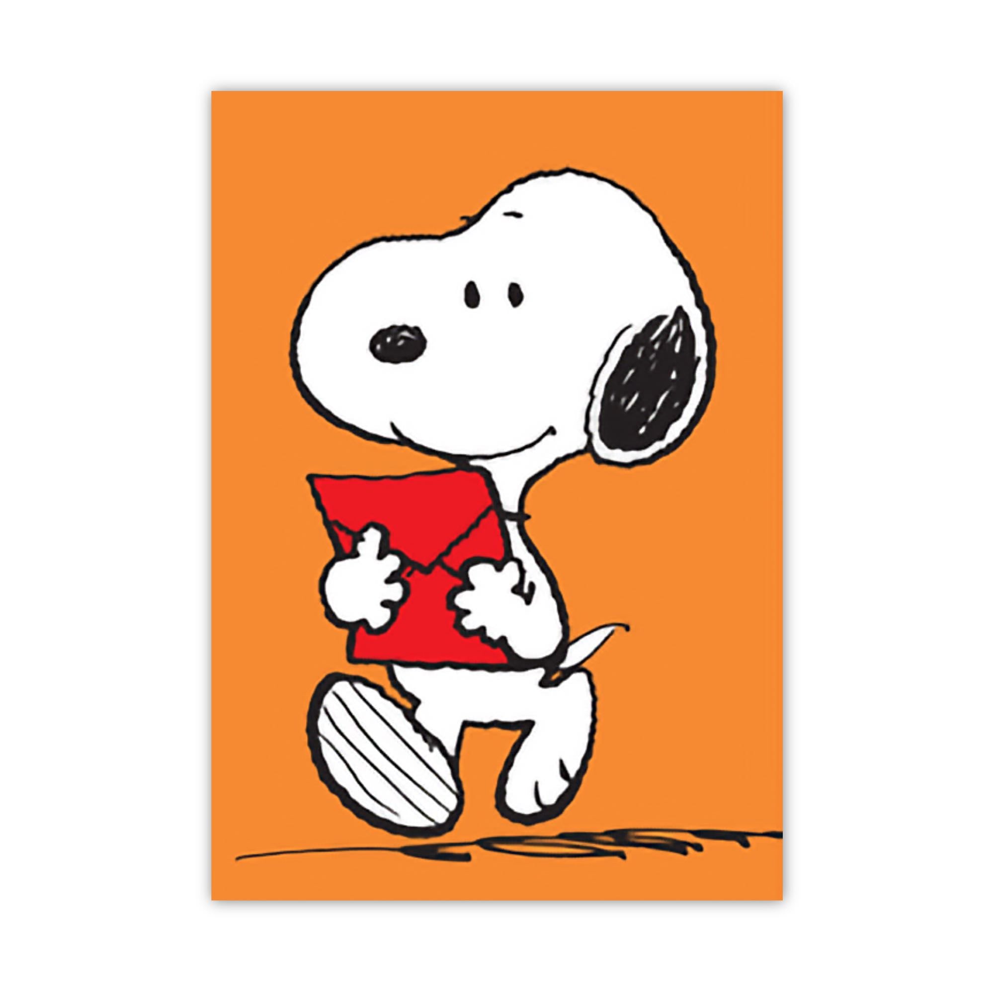 Hype Snoopy mini card, reading letter