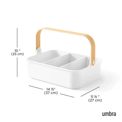 Umbra Bellwood Stackable Bin Large, White