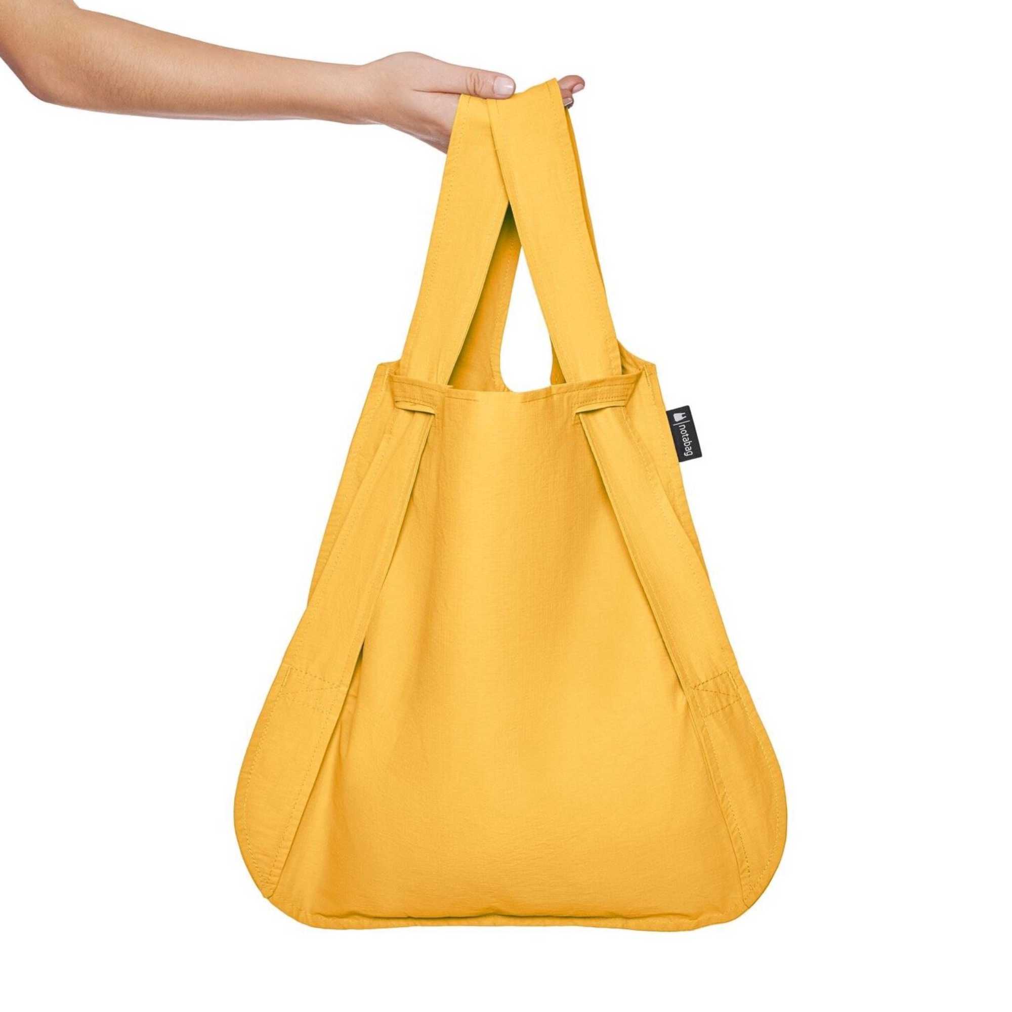 Notabag Recycled 2-Way Bag&Backpack, Golden