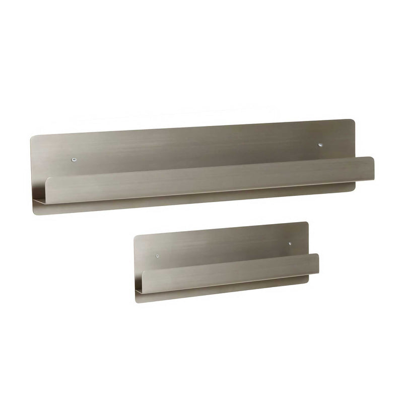 Fold Picture shelf set of 2, nickel