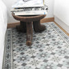 Beija Flor Amsterdam Light Blue Concrete vinyl rug (120x50cm)