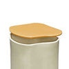 Hubsch Amare Canister with Lid Small, Sand/Brown