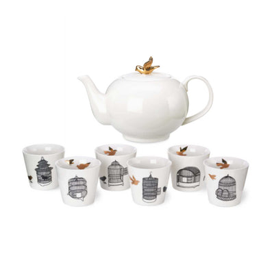 Pols Potten Freedom Bird Teapot & Cup Set