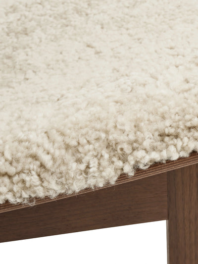 Hay Chisel lounge chair, walnut/sheepskin