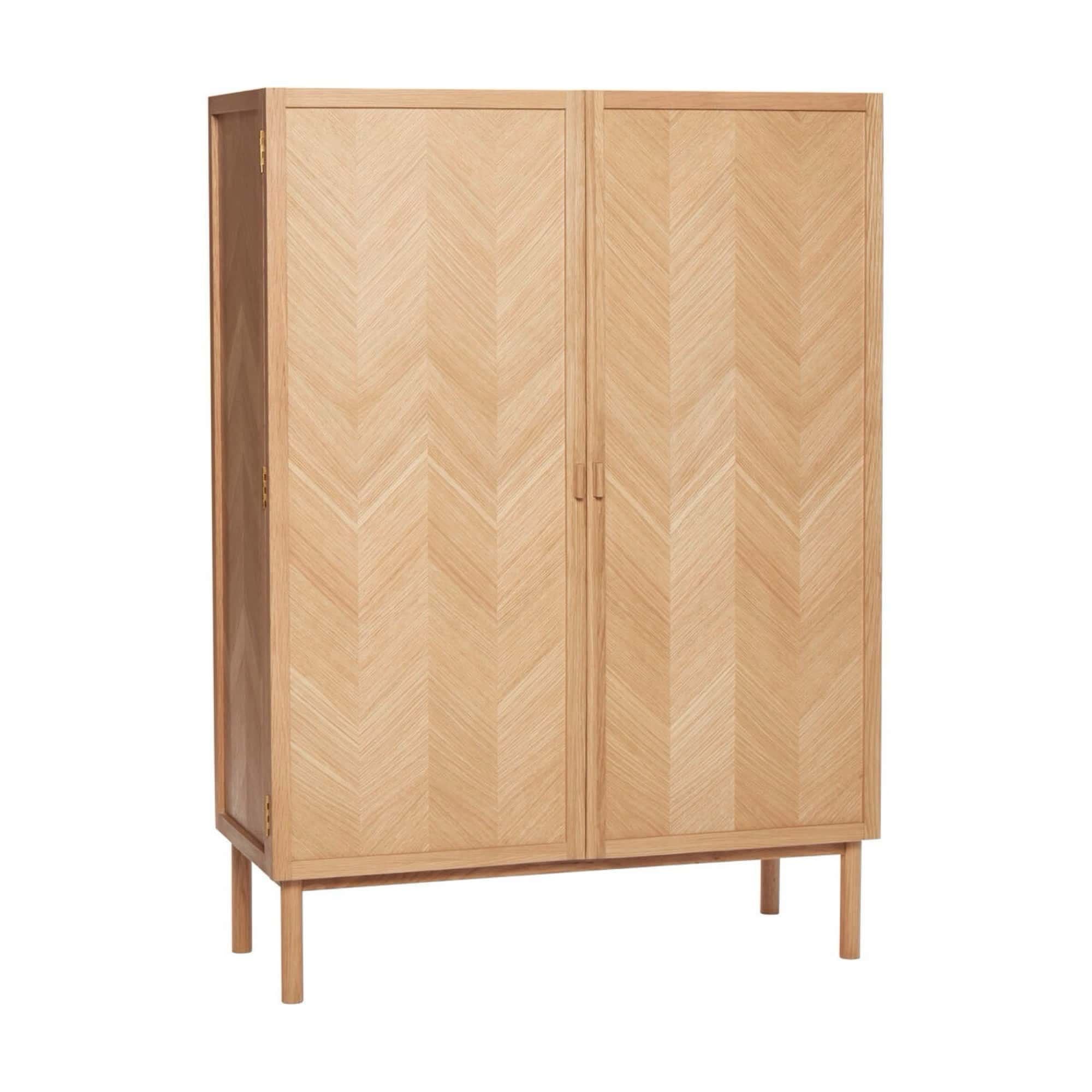 Hübsch Herringbone wardrobe medium, natural