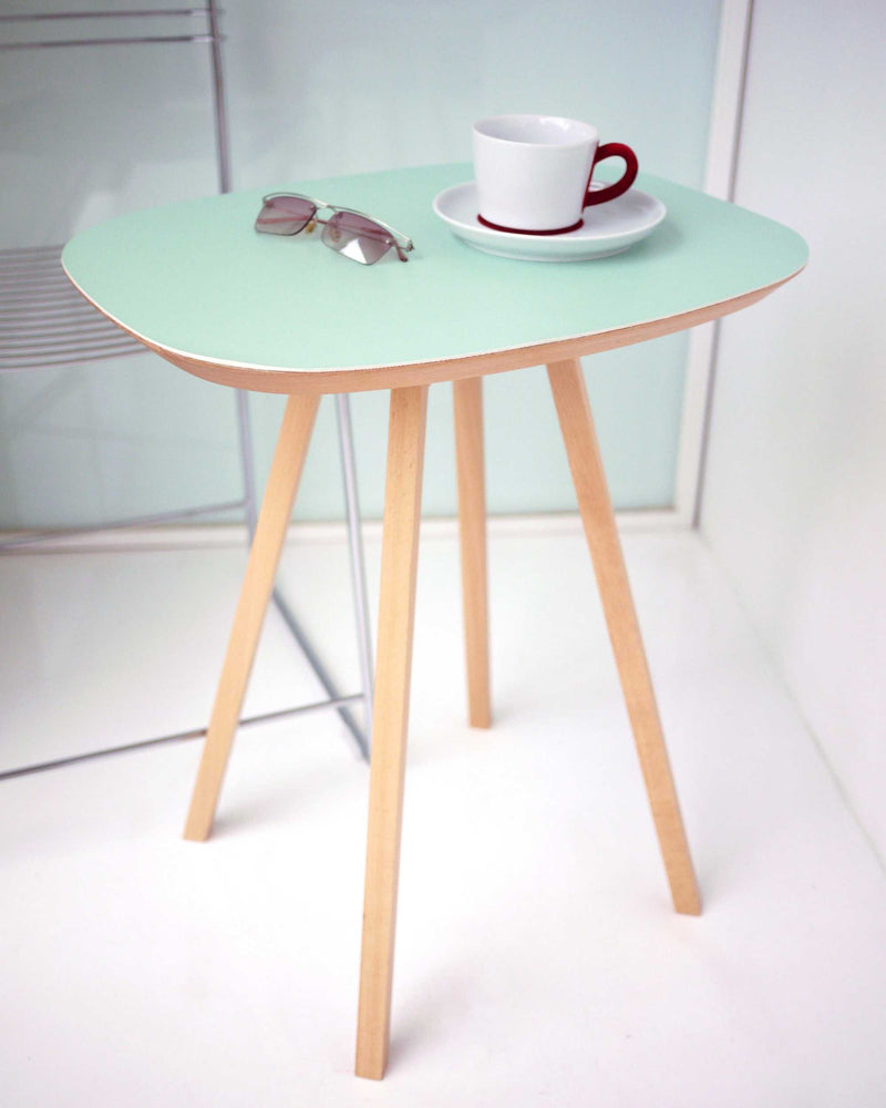 Studio Domo Simple Wood Side Table, light green