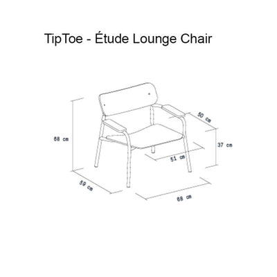 Tiptoe Étude lounge chair