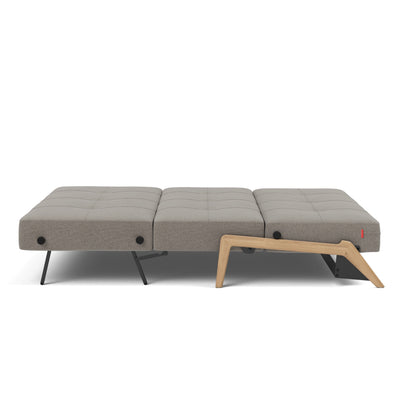 Innovation Living Cubed 160 Wood sofa bed, 521 mixed dance grey