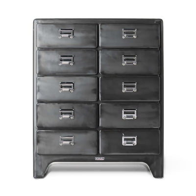 Dulton 2 Columns by 5 Drawers cabinet, raw