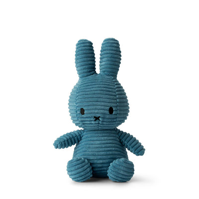 Miffy ECO Corduroy Sitting plush 23cm, aviator blue