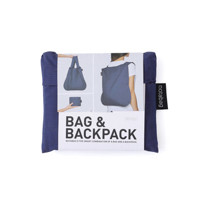 Notabag Recycled 2-Way Bag&Backpack, Navy