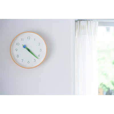 Lemnos Perch wall clock, butterfly