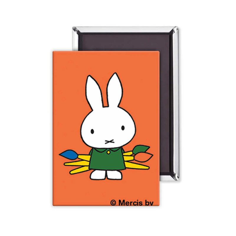 Miffy Holding Paintbrushes Magnet