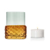 Villa Collection Glow tealight holder, blue/amber