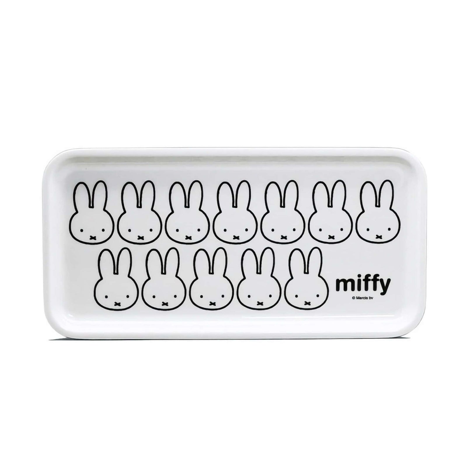 Miffy Face Series rectangle tray, many