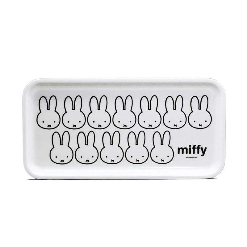 Miffy Face Series rectangle tray, many