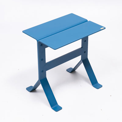 refurbished | Hübsch Fold stool, petrol