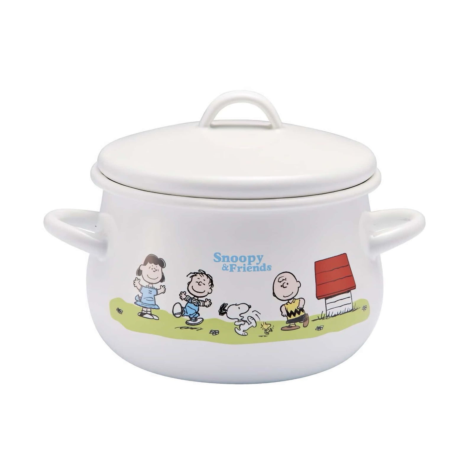 Yutaka Horo x Snoopy Greenfield series enamel two handed pot