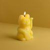 Donkey Lucky Cat Candle, Yellow