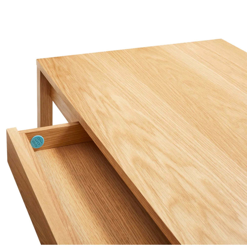 Blu Dot Open Plan Small Desk, white oak