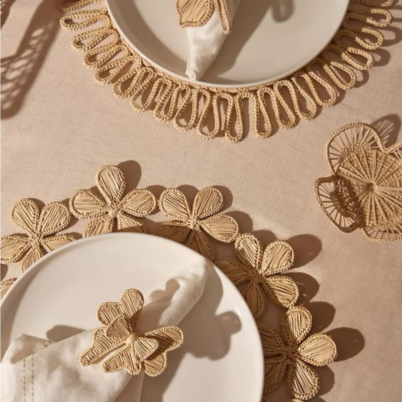 Coro Cora Flowers Around placemat, natural