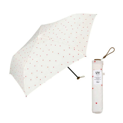 Wpc. Air-Light Mini Umbrella, heart/white