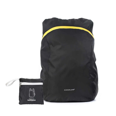 Kikkerland Black Compact Backpack