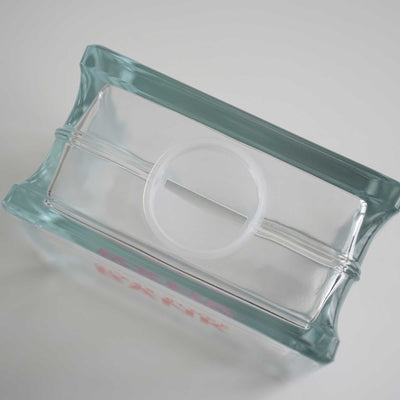 Dulton Glass Block Bank Square money bank