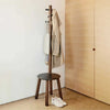 Umbra Pillar Stool & Coatrack, Walnut