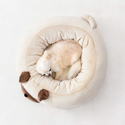 Feelpet Marshmallow Round Bed, pug