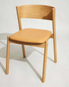 Hübsch Oblique Dining Chair Seat Natural