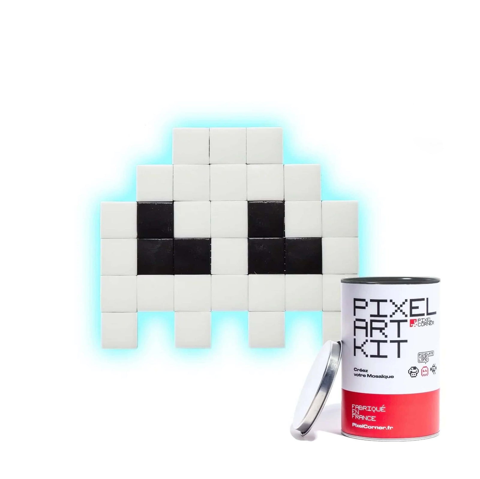 Pixel Corner Pixel Art Kit diy wall art, the gloomies glow in the dark