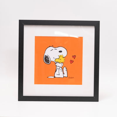 refurbished | Peanuts x Magpie Snoopy framed print (12x12), hugs