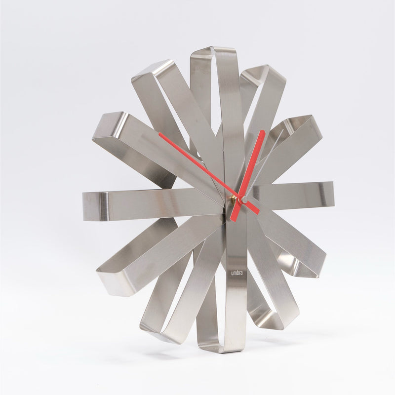 refurbished | Umbra Ribbon wall clock ø30, steel