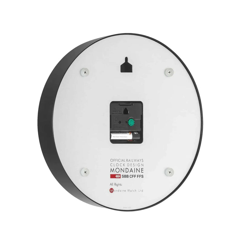 Mondaine wall clock ø25, black