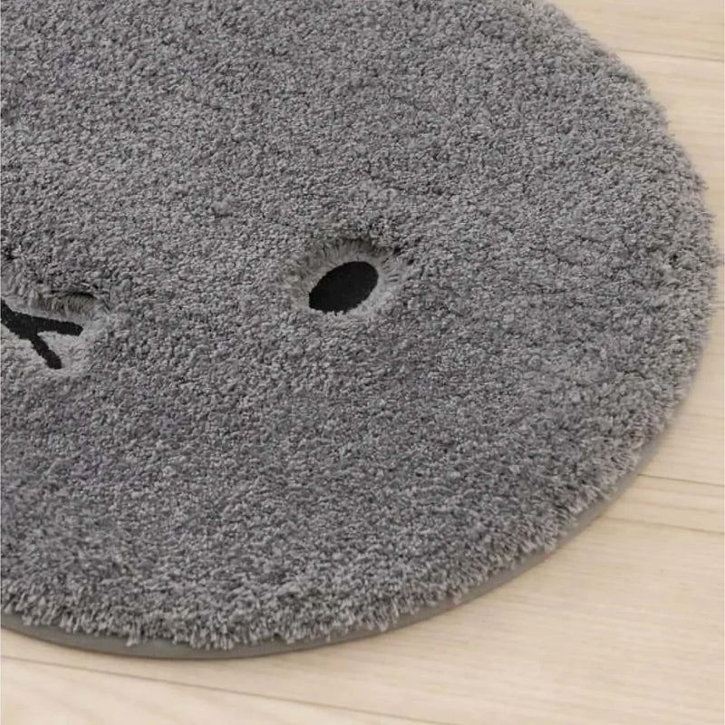 Miffy Face oval bath mat, grey