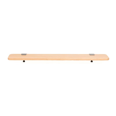Tiptoe bracket wall shelf in solid oak, core edition