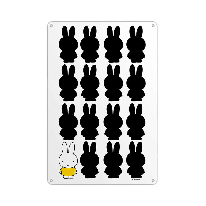 Star Edition Miffy metal sign, silhouette