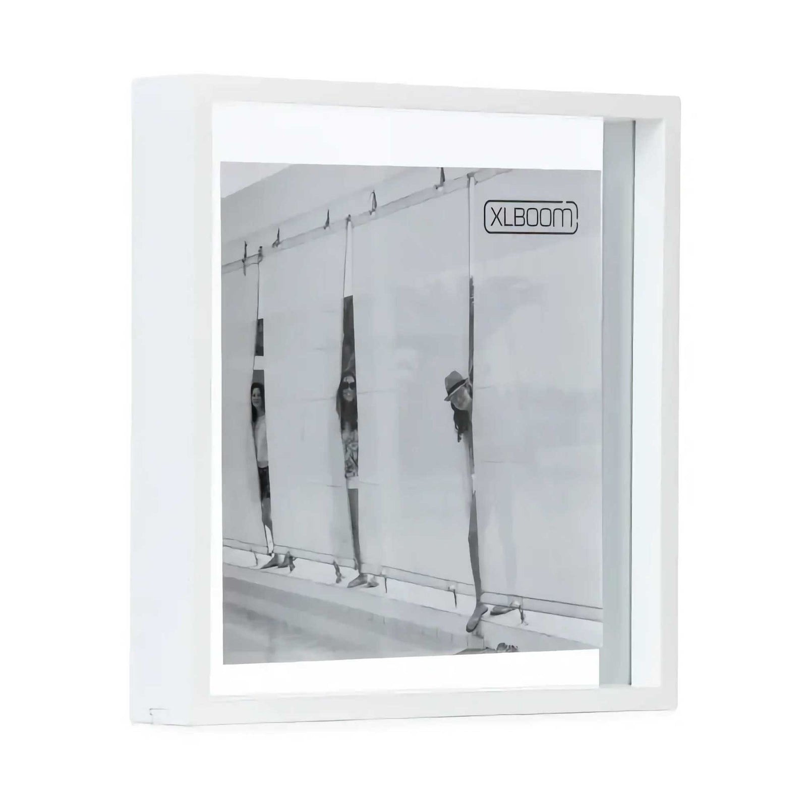XLBoom Squre Floating Box photo frame , white