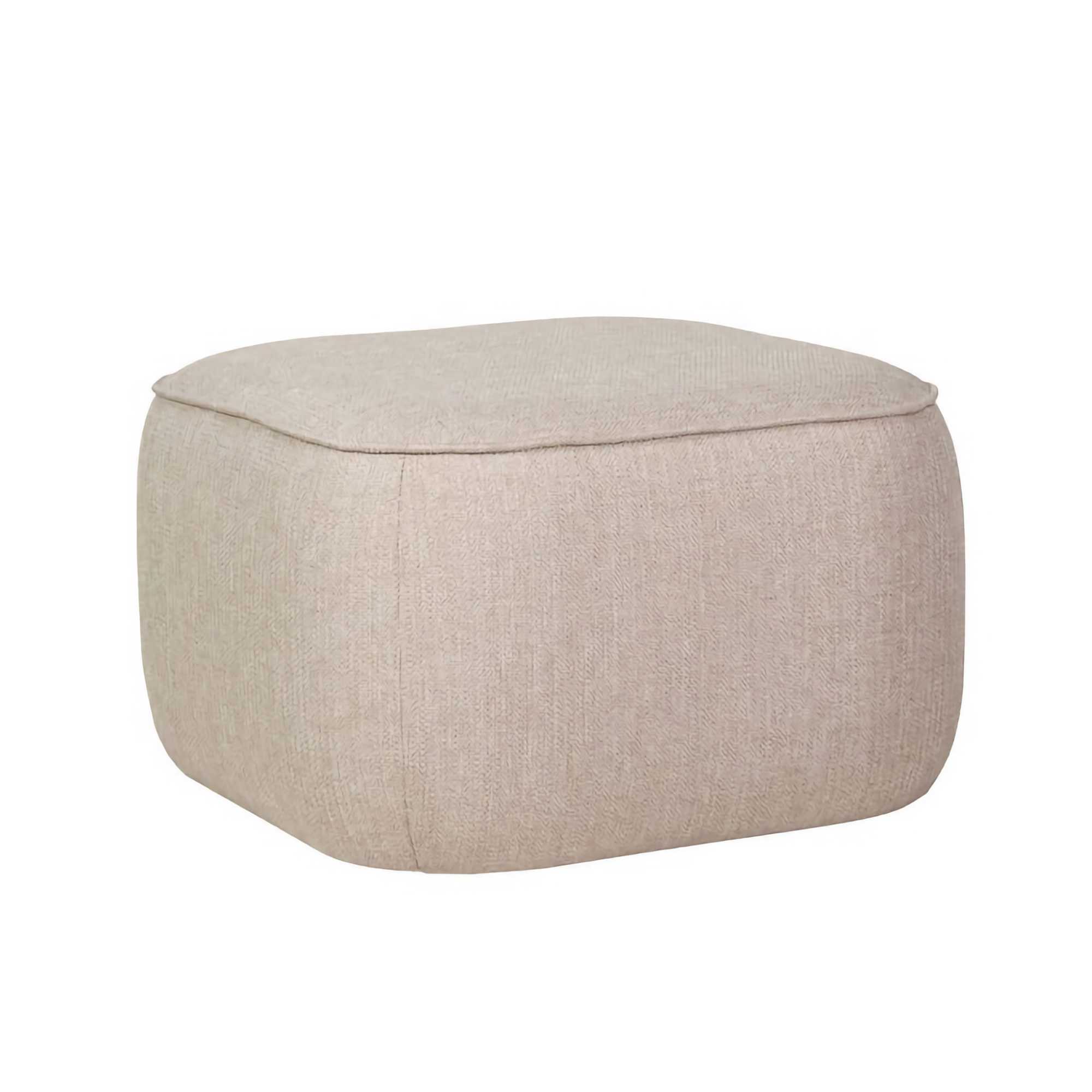 Cube pouffe, beige