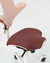 refurbished | HAG Capisco Puls 8020 ergonomic chair(200 mm), pink/white/brown