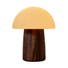 Alice Mushroom Lamp Large , Walnut