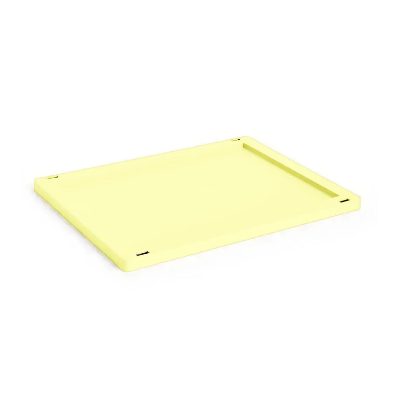 Hay Colour Crate Medium Plastic Lid, light yellow
