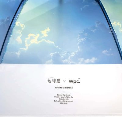 Wpc. × Chikyuya Dreamy Sky transparent long umbrella, midnight