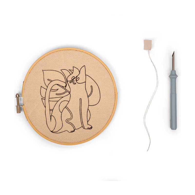 Kikkerland Cat Punch Needle Kit