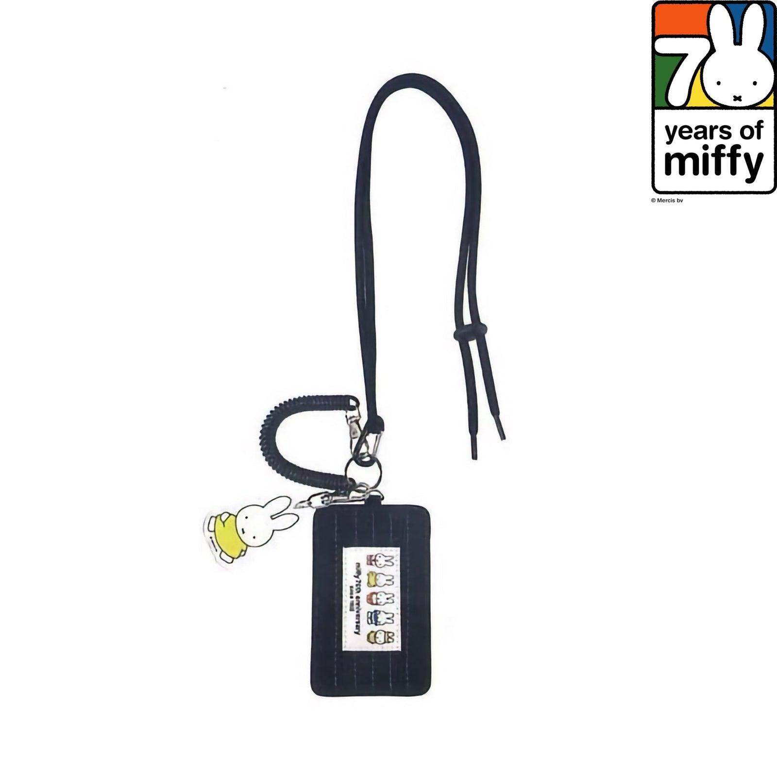 Miffy 70th anniversary pass case, black