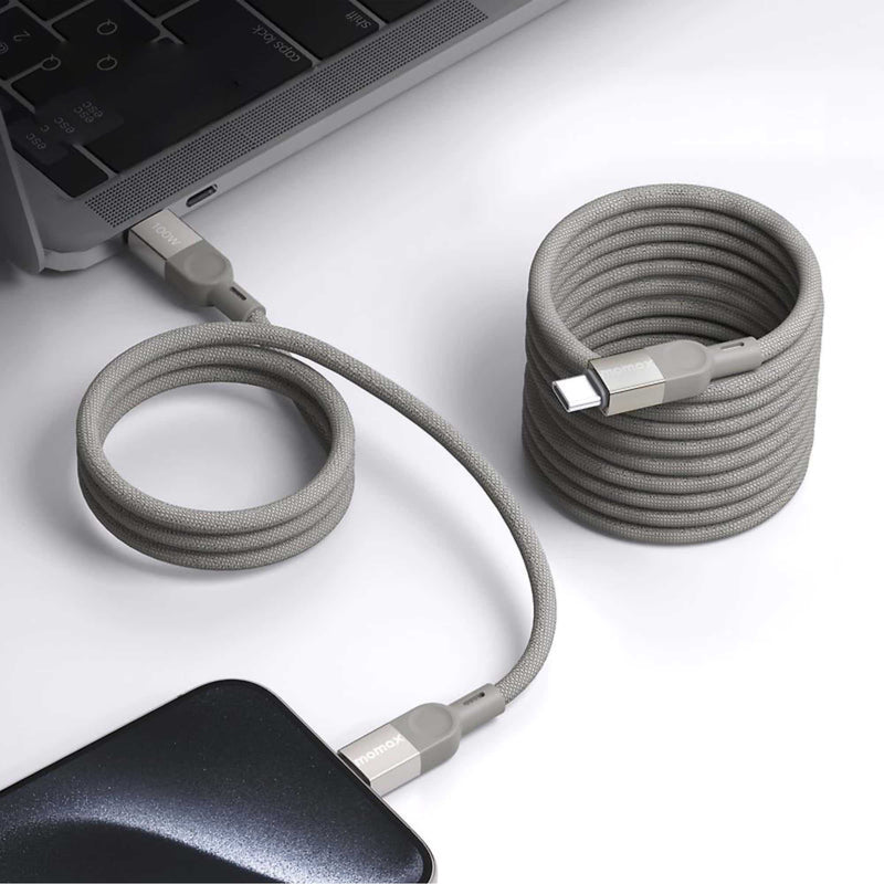 Momax Mag Link USB-C to USB-C 100W USB2.0 Magnetic cable 2m