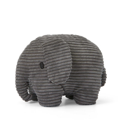 Elephant ECO Corduroy plush 23cm, grey