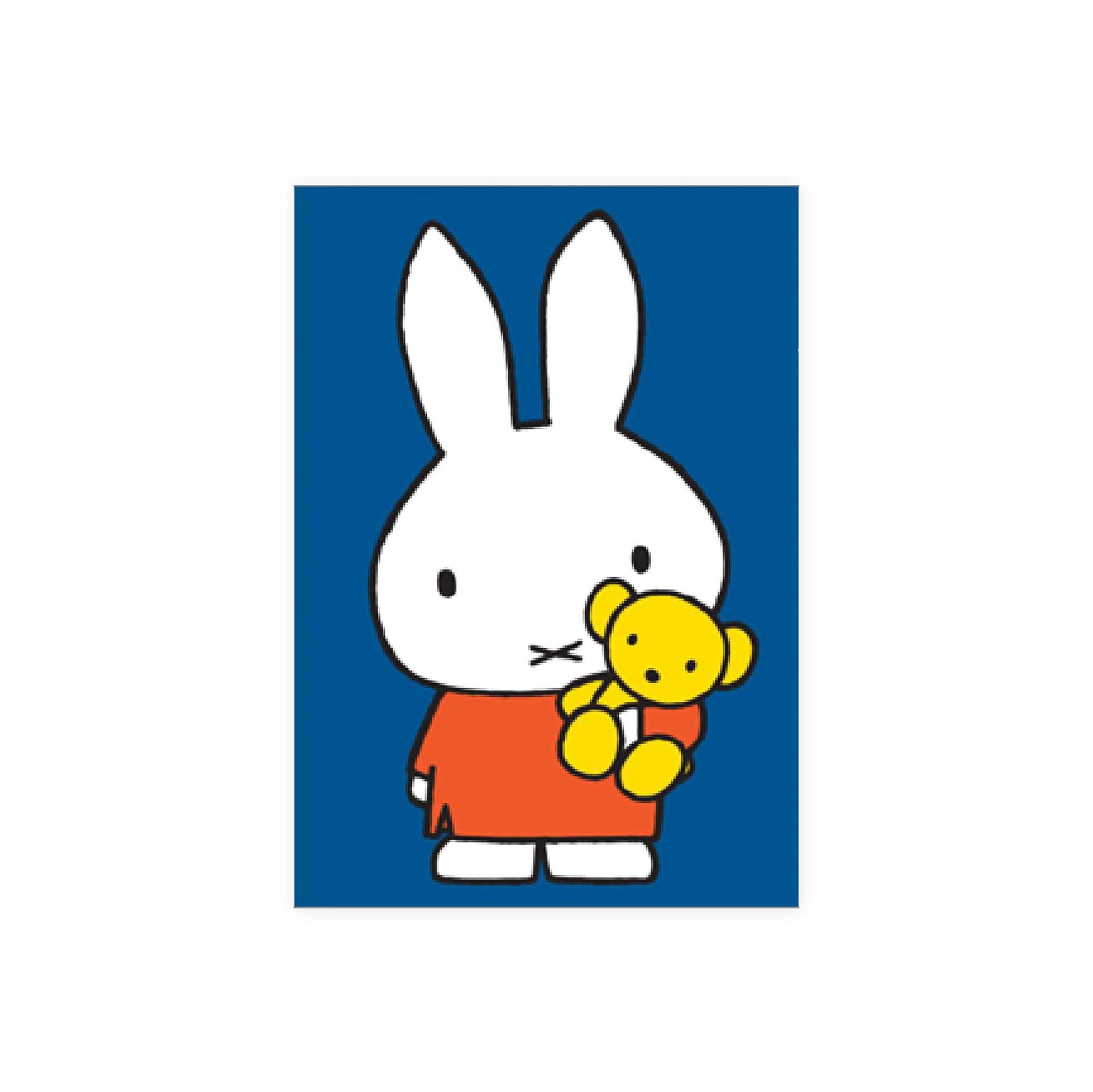 Hype Dick Bruna mini card, miffy with teddy
